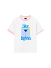 Áo Thun Ringer Relaxed Fit Fresh Blue Lagoon