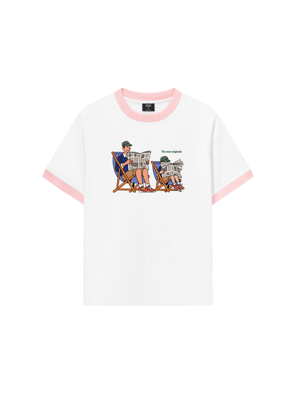 Áo Thun Ringer Relaxed Fit Let_s go out