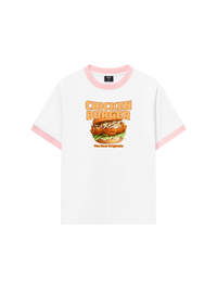 Áo Thun Ringer Relaxed Fit Foody Chicken Burger