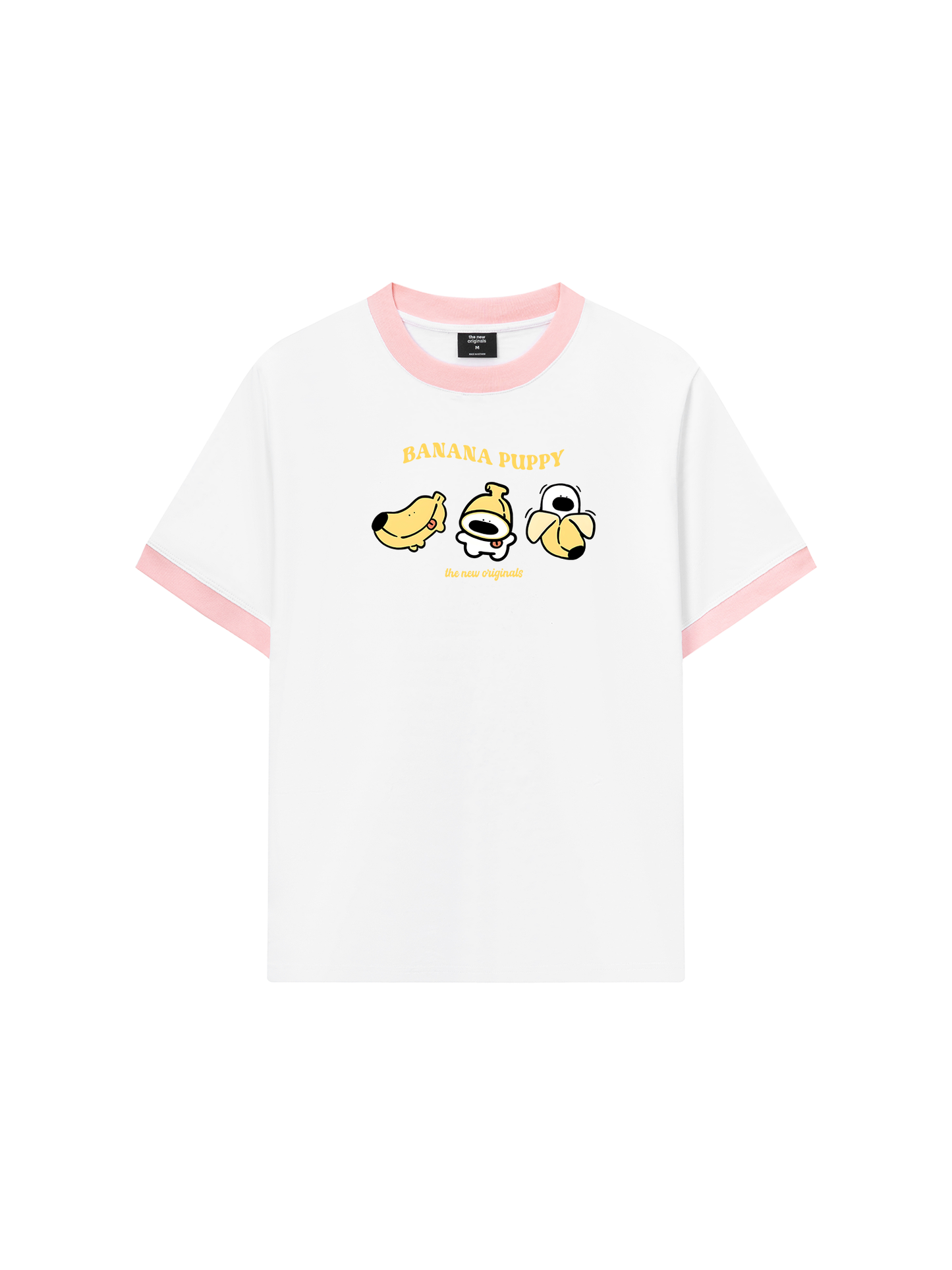 Áo Thun Ringer Relaxed Fit Banana Puppy