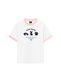 Áo Thun Ringer Relaxed Fit Sweet Bunny