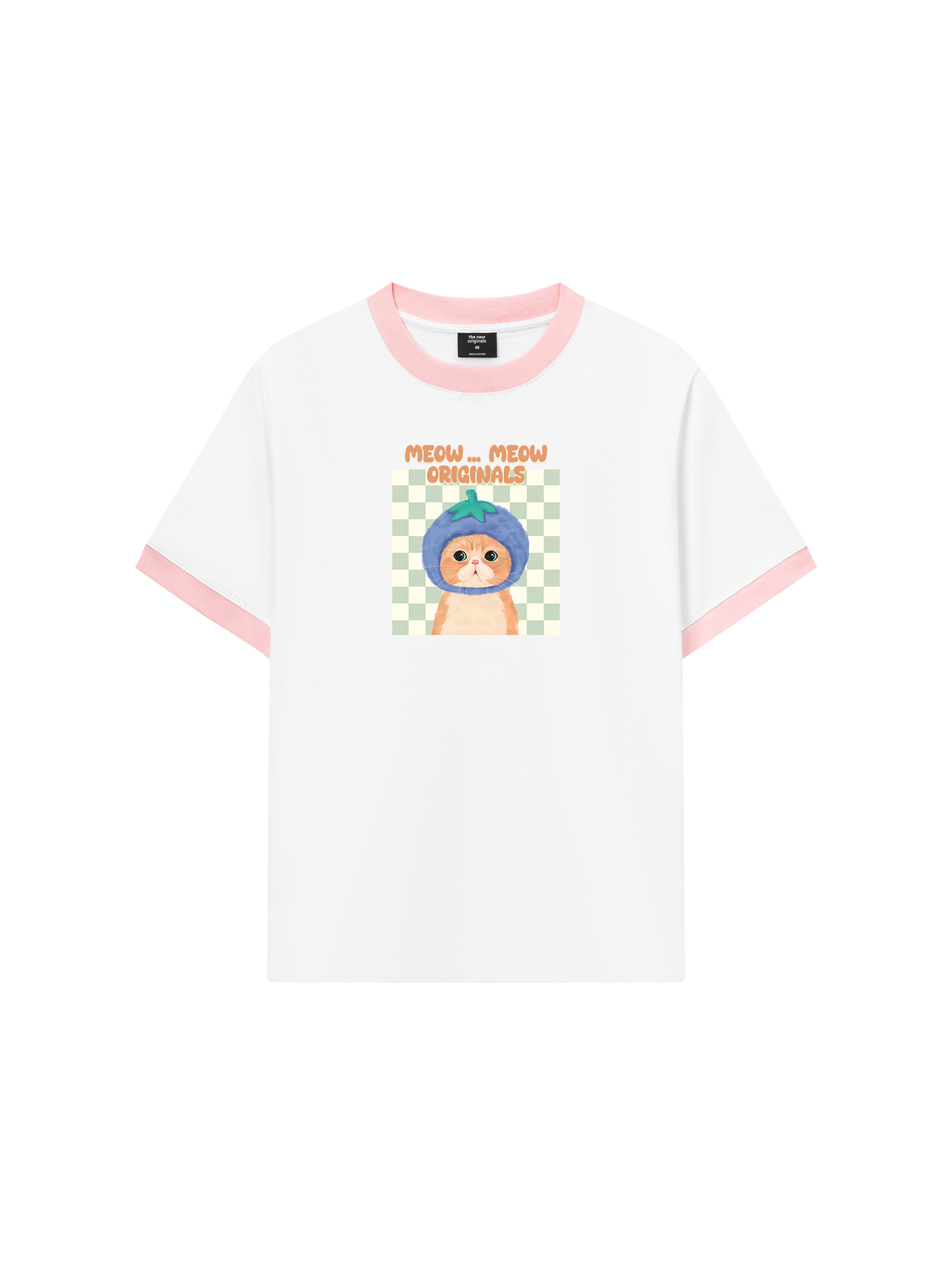 Áo Thun Ringer Relaxed Fit Animal Meow
