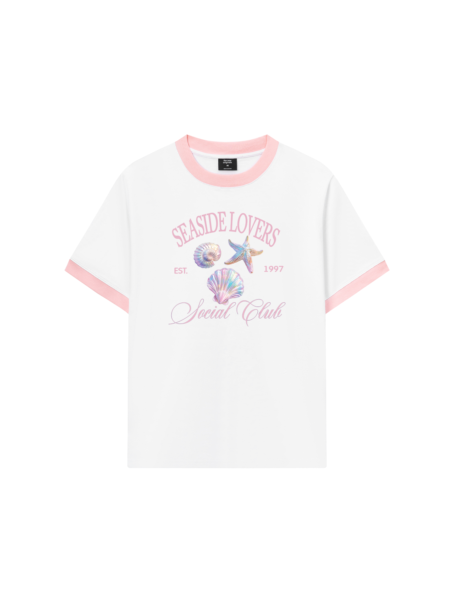 Áo Thun Ringer Relaxed Fit Ocean Hologram Seaside Lover
