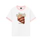 Áo Thun Ringer Relaxed Fit Foody French Croissant