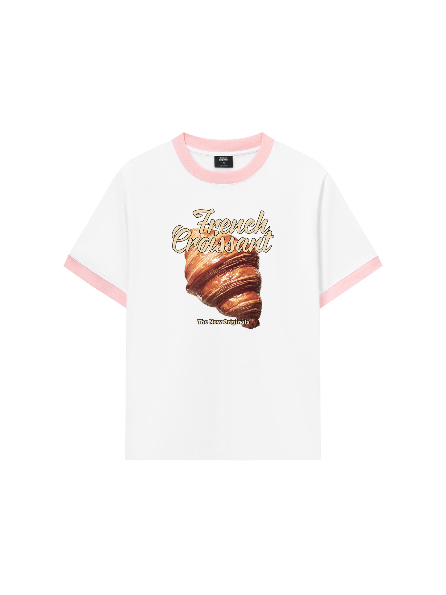 Áo Thun Ringer Relaxed Fit Foody French Croissant