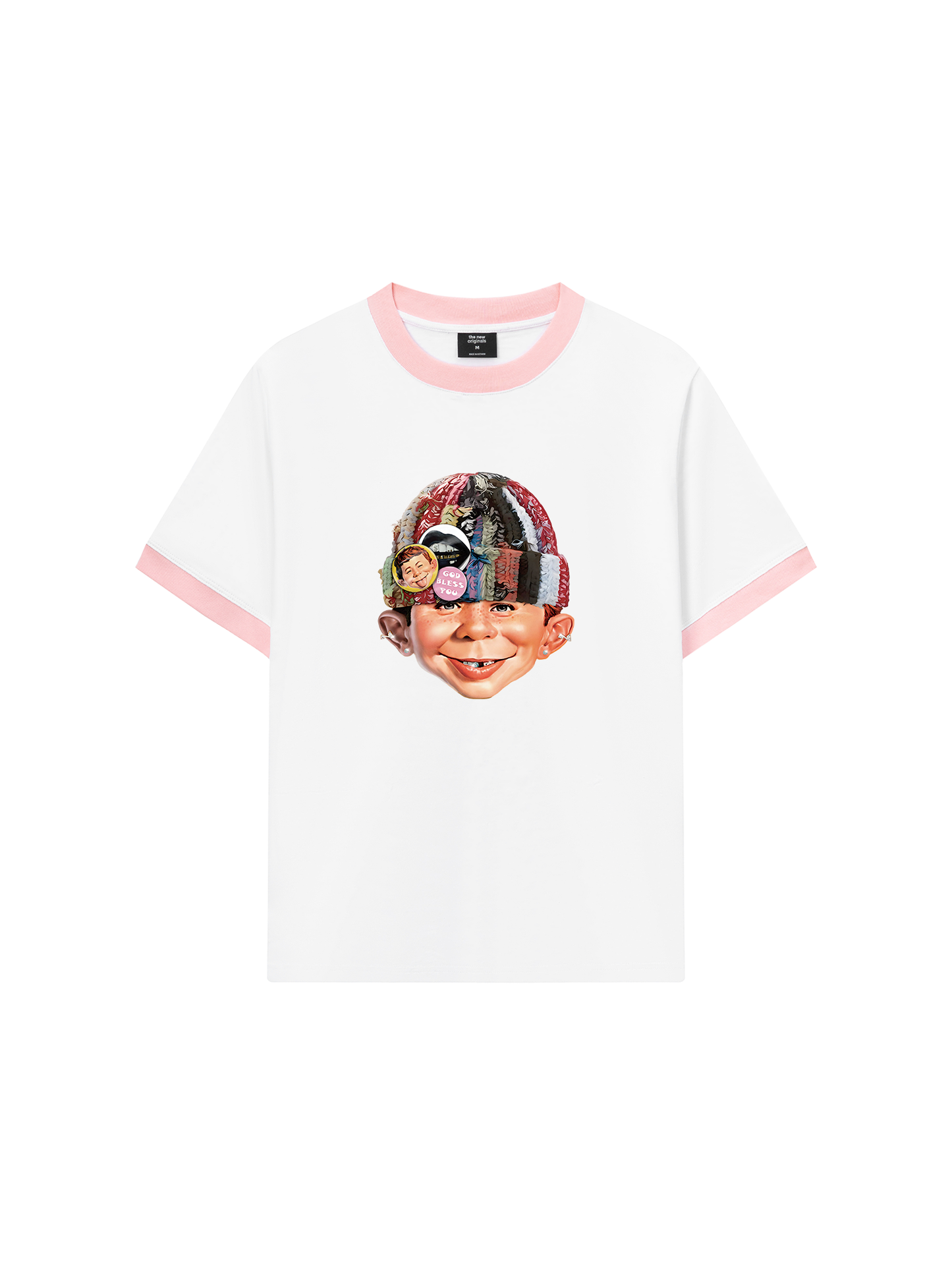 Áo Thun Ringer Relaxed Fit Bad Boy with Knit Cap