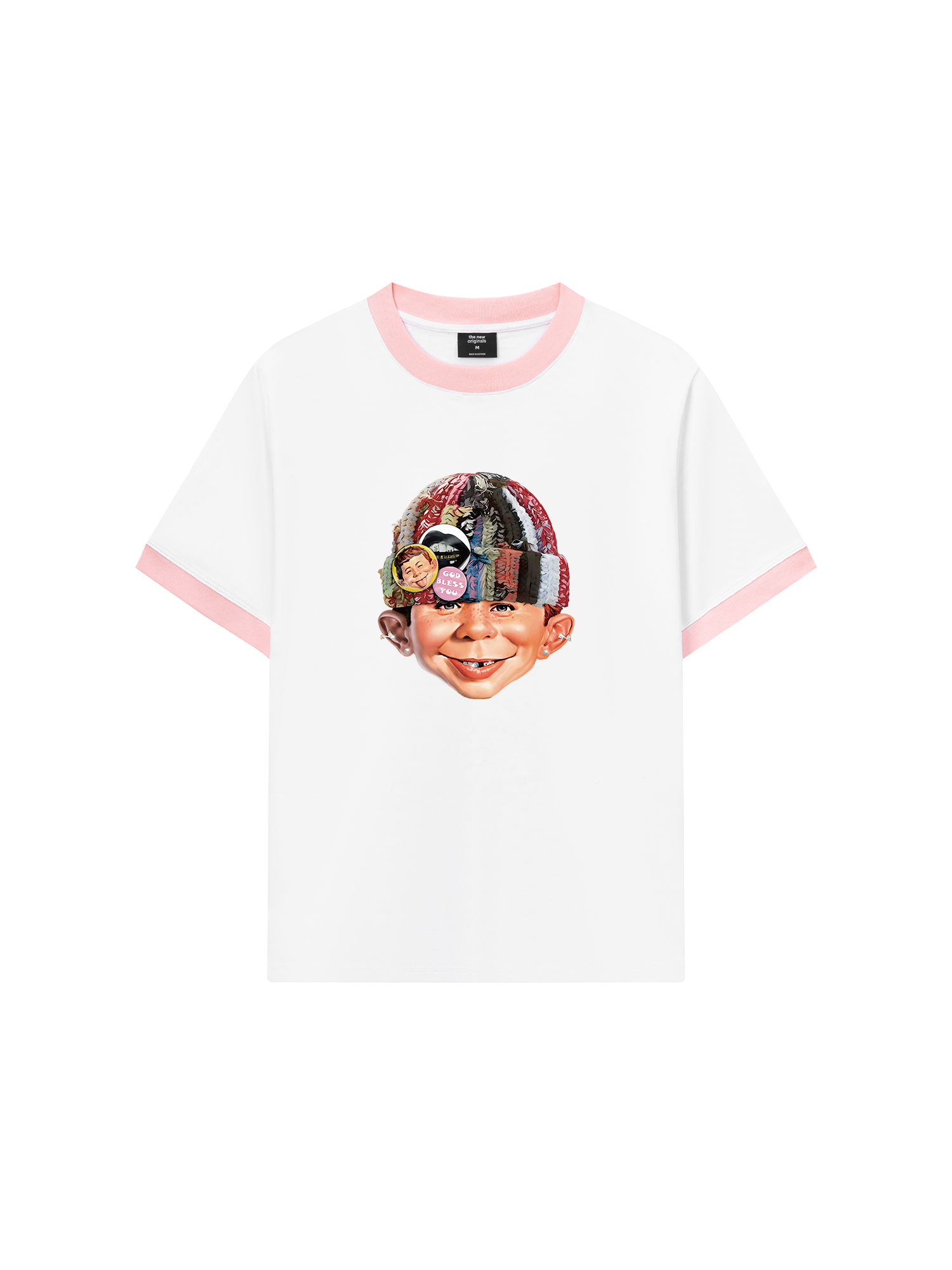 Áo Thun Ringer Relaxed Fit Bad Boy with Knit Cap