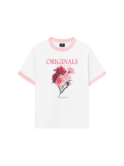 Áo Thun Ringer Relaxed Fit Summer Vibes Originals Florist