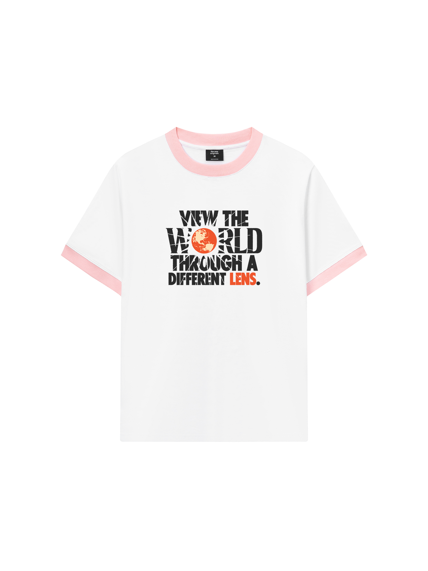 Áo Thun Ringer Relaxed Fit Be Bold View The World Through