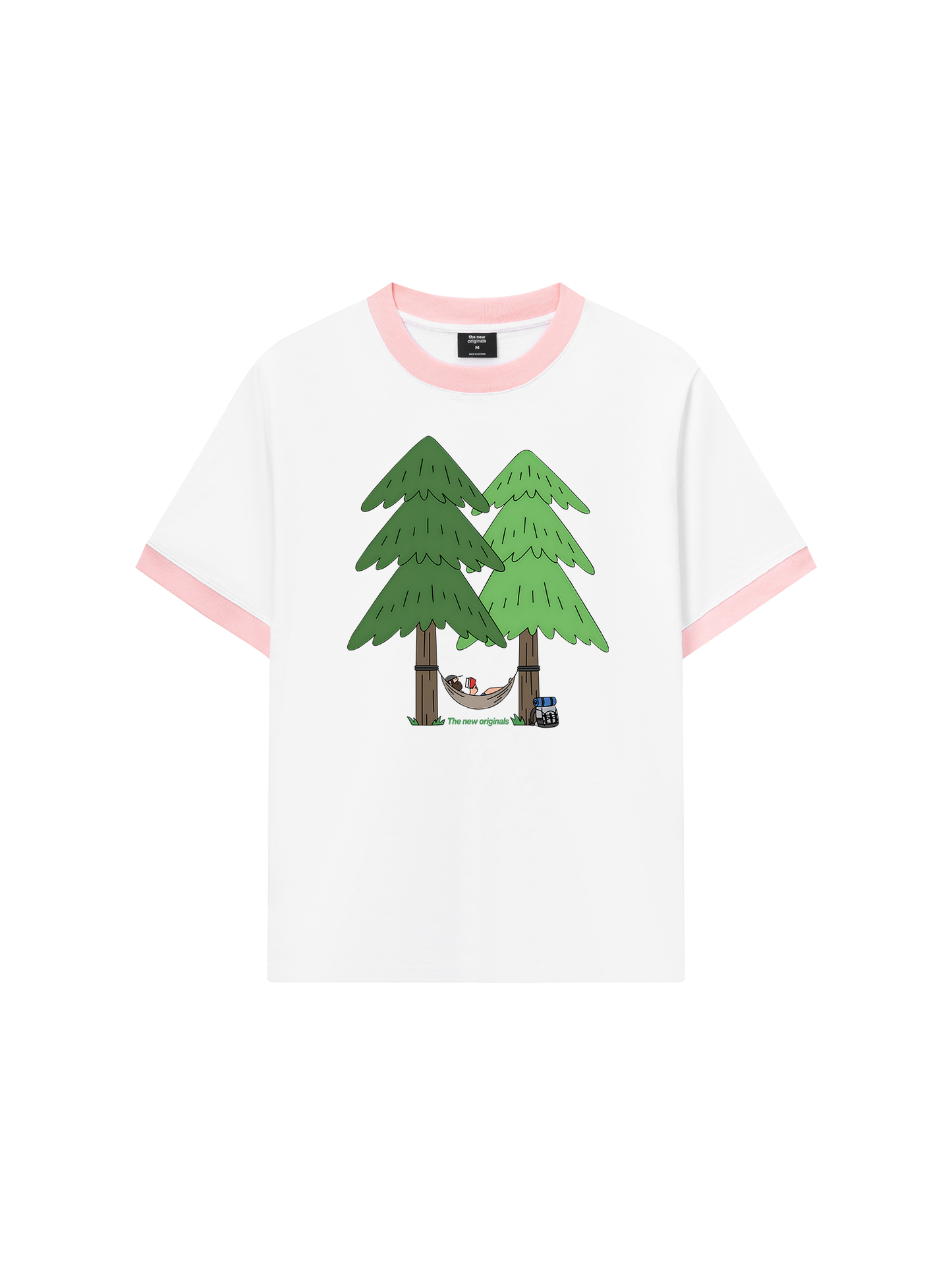 Áo Thun Ringer Relaxed Fit Let_s go camping