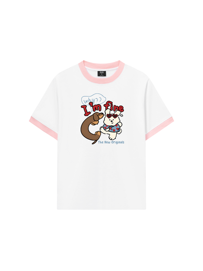 Áo Thun Ringer Relaxed Fit Why I_m Fine