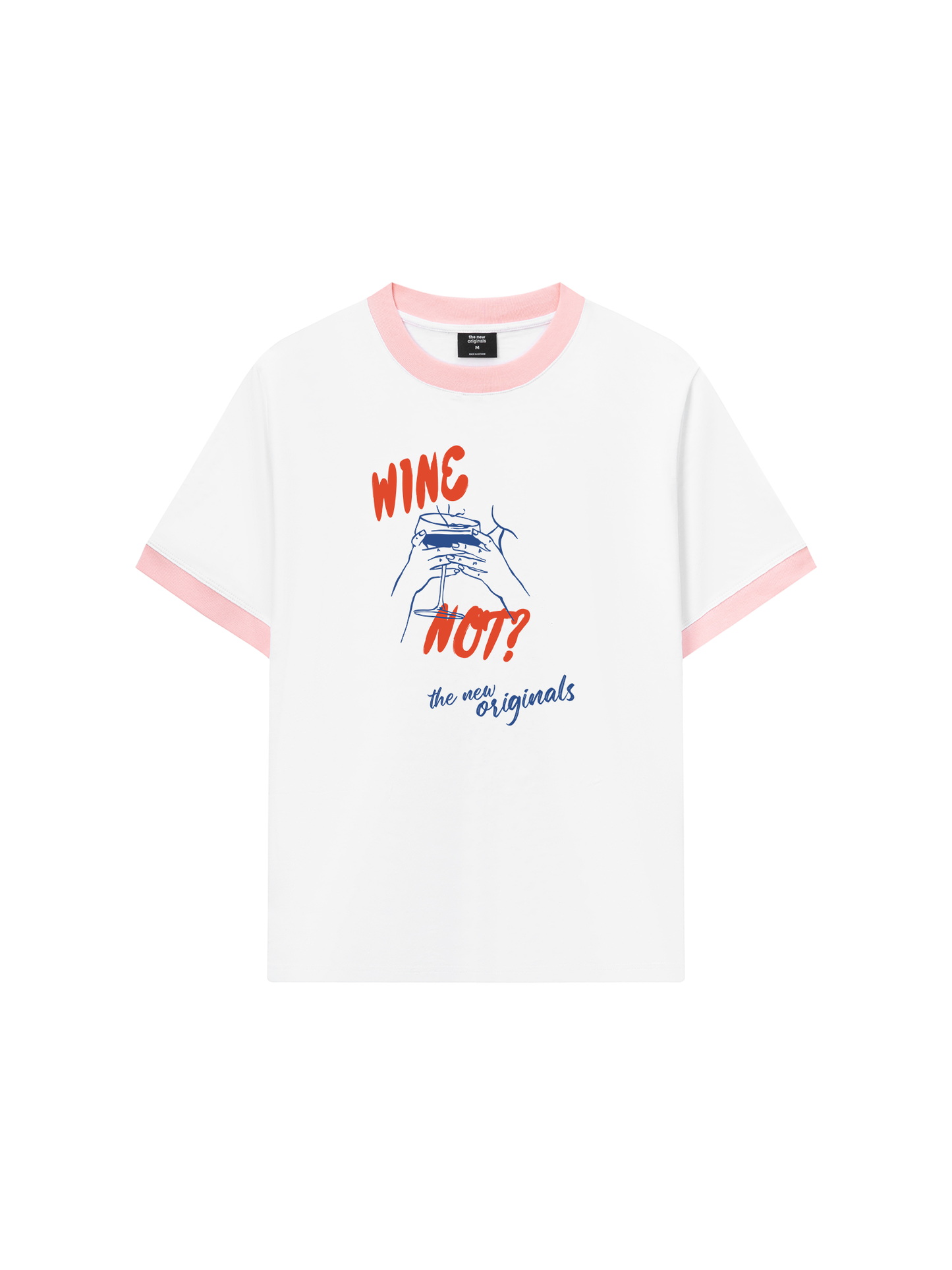 Áo Thun Ringer Relaxed Fit WINE NOT