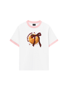 Áo Thun Ringer Relaxed Fit Sweet Pastry Red Plaid Bow