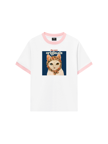 Áo Thun Ringer Relaxed Fit Mad Cat