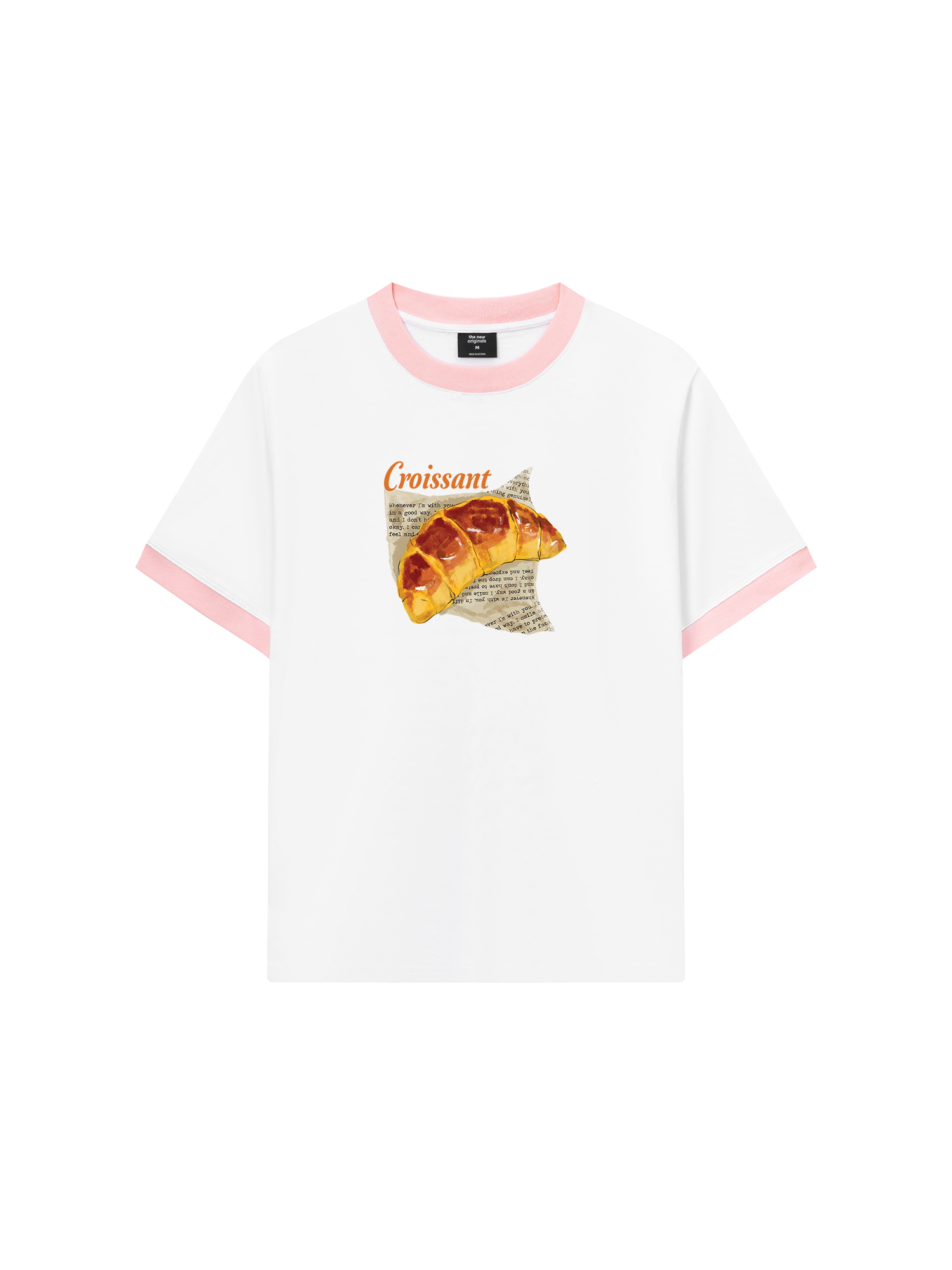 Áo Thun Ringer Relaxed Fit Croissant