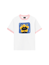 Áo Thun Ringer Relaxed Fit Black Cute Cat
