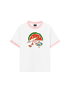 Áo Thun Ringer Relaxed Fit Meow Meow Watermelon