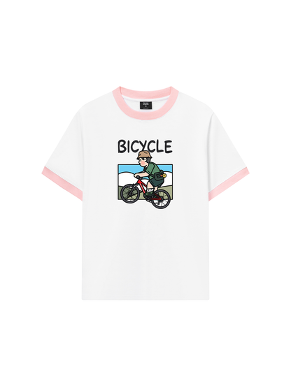 Áo Thun Ringer Relaxed Fit Weekend Bicycle