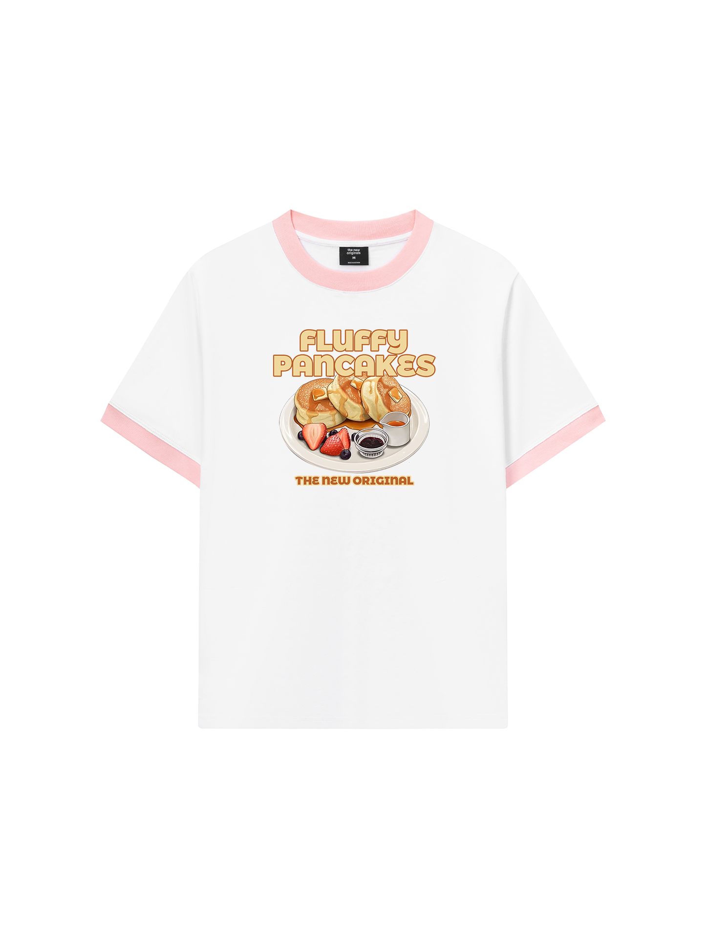 Áo Thun Ringer Relaxed Fit Foody Fluffy Pancakes