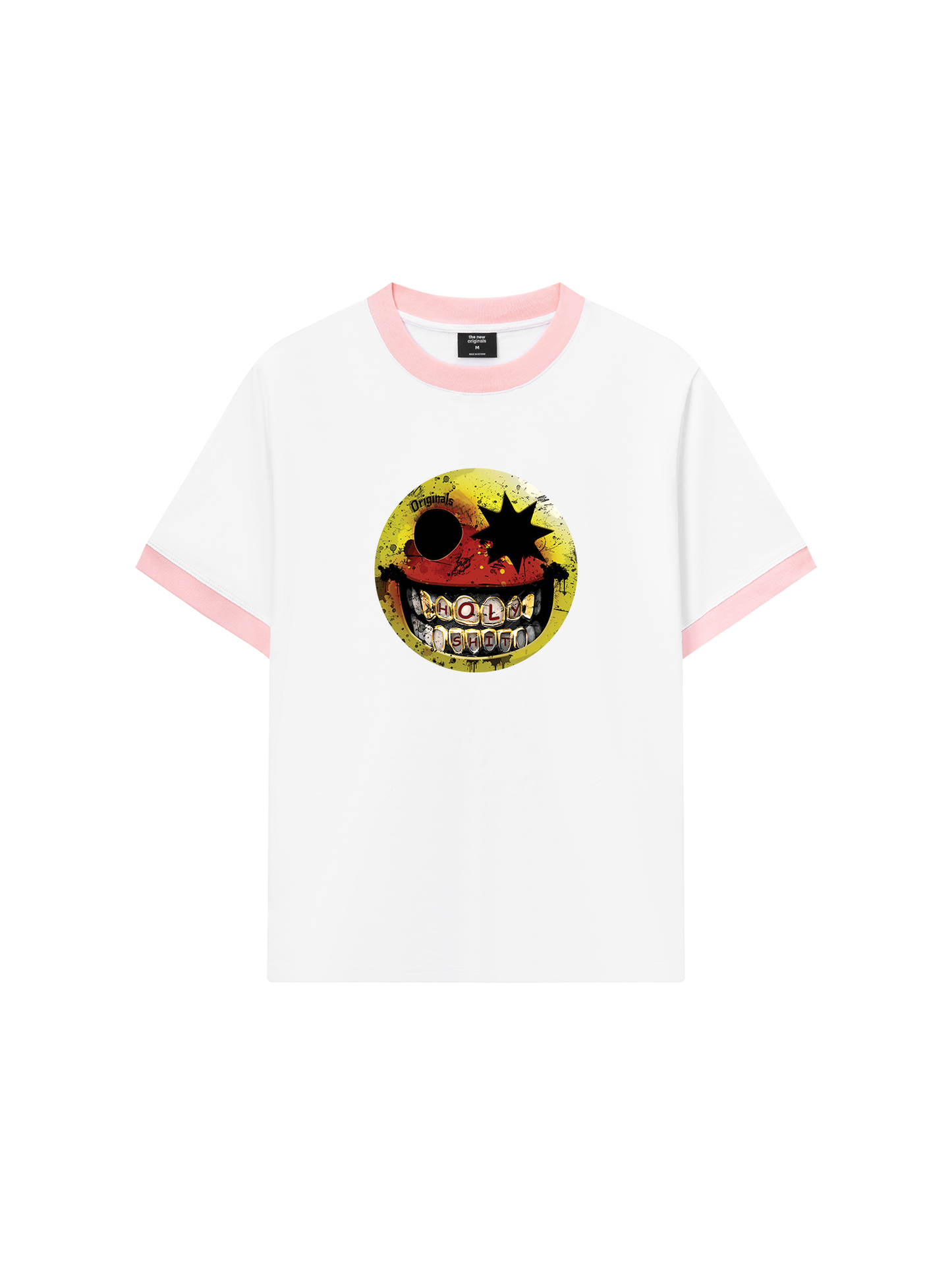 Áo Thun Ringer Relaxed Fit - Gangster Smiley