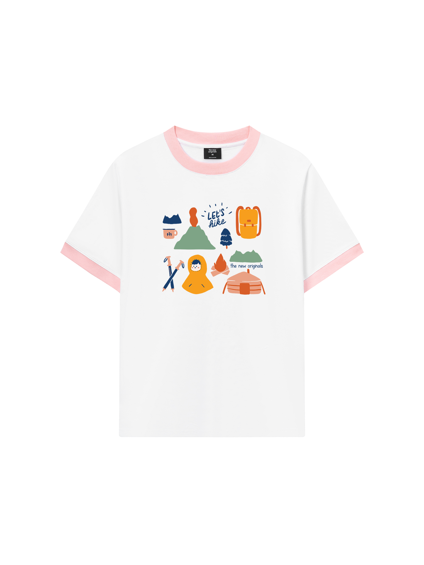 Áo Thun Ringer Relaxed Fit Go Out Let_s Hike