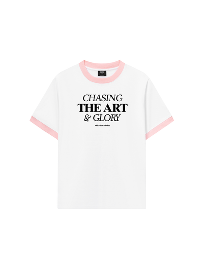Áo Thun Ringer Relaxed Fit Life Vibe Chasing The Art