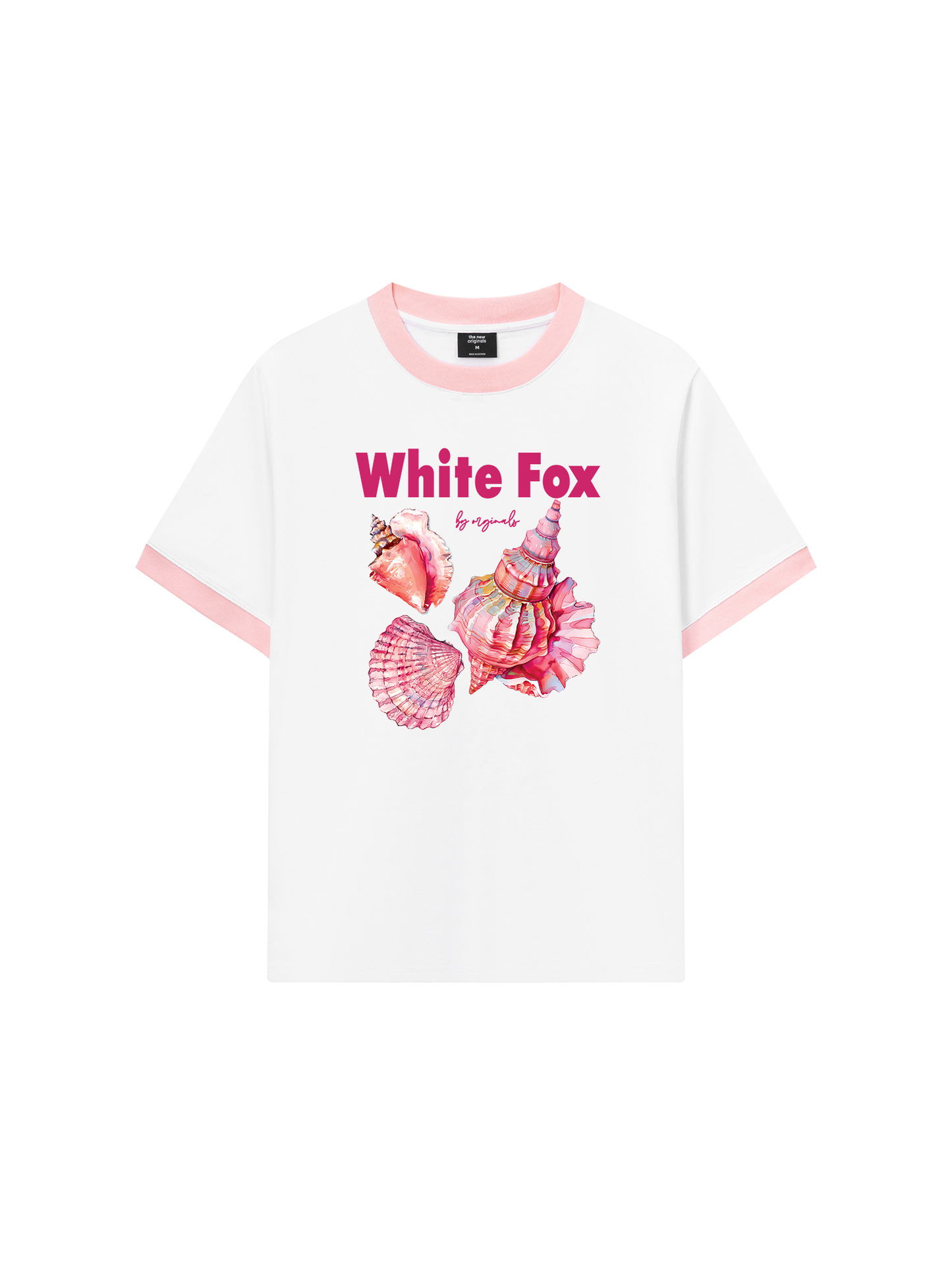 Áo Thun Ringer Relaxed Fit Ocean White Fox