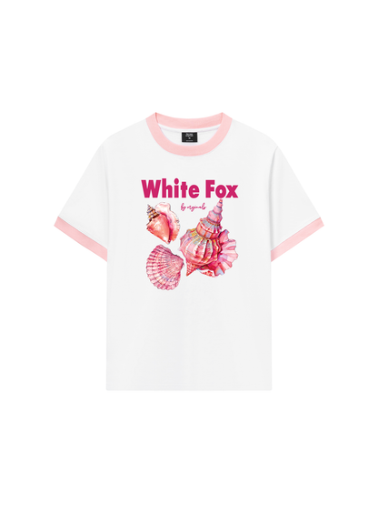 Áo Thun Ringer Relaxed Fit Ocean White Fox