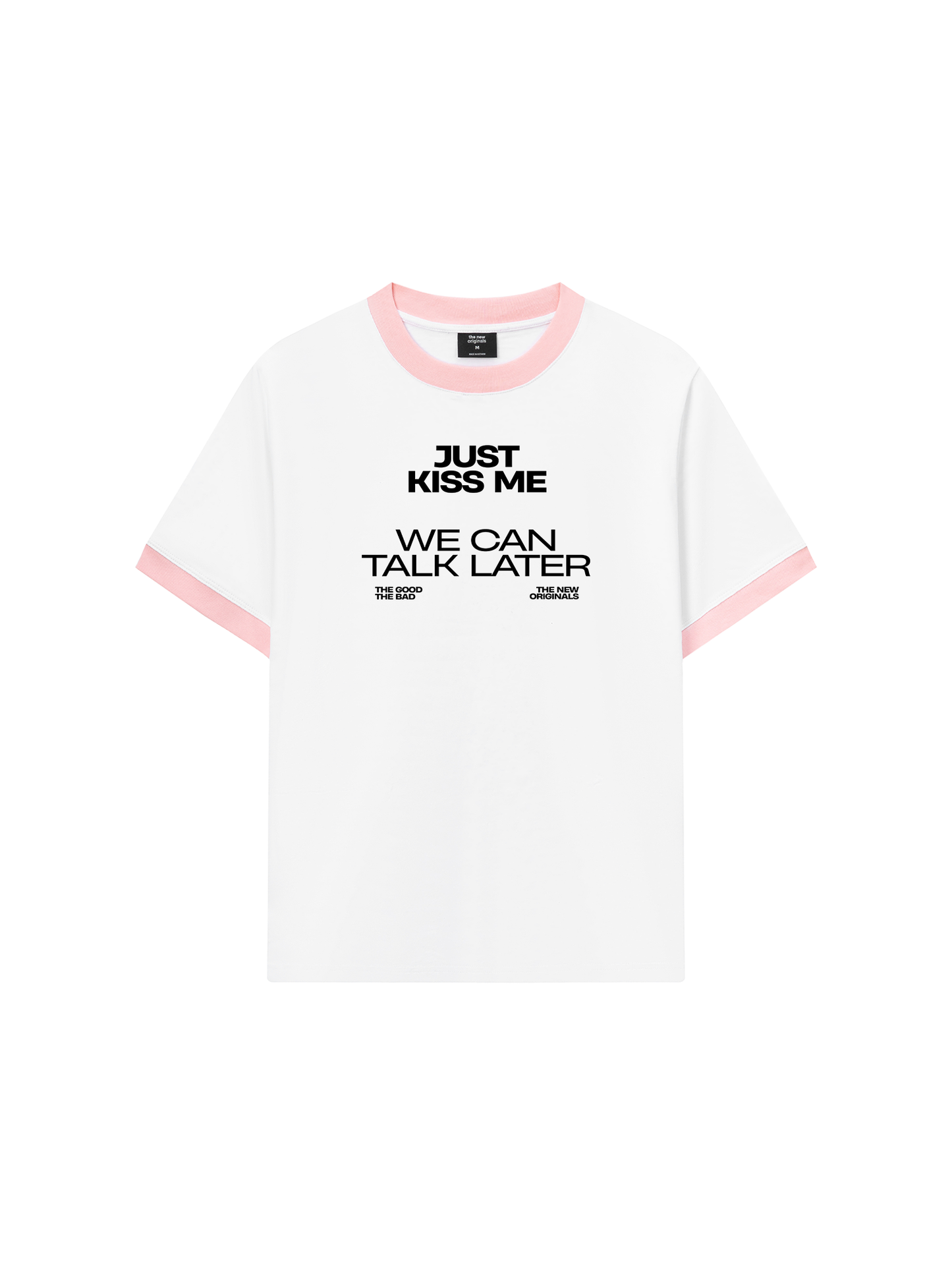 Áo Thun Ringer Relaxed Fit Life Vibe Just Kiss Me