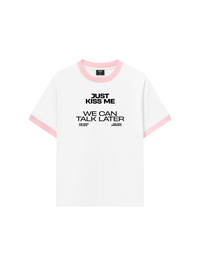Áo Thun Ringer Relaxed Fit Life Vibe Just Kiss Me