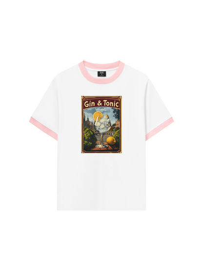 Áo Thun Ringer Relaxed Fit Fresh Gin And Tonic
