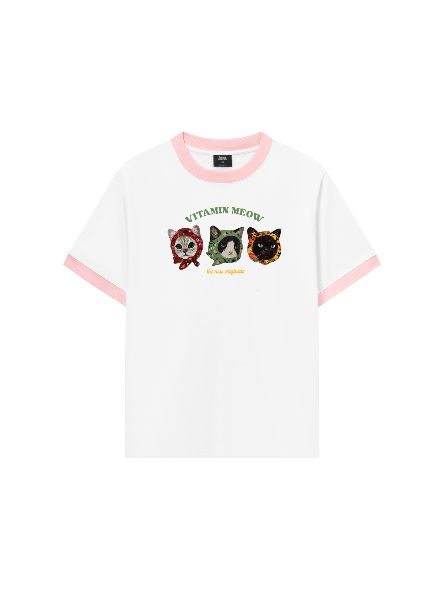 Áo Thun Ringer Relaxed Fit Vitamin Meow
