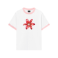 Áo Thun Ringer Relaxed Fit Pearl Lily Flower