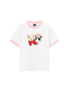 Áo Thun Ringer Relaxed Fit Animal Mood Bestie Puppy And Meow