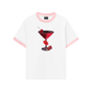Áo Thun Ringer Relaxed Fit Seductive Night Cherry Goblet