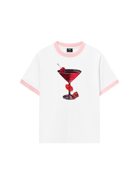 Áo Thun Ringer Relaxed Fit Seductive Night Cherry Goblet