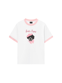 Áo Thun Ringer Relaxed Fit Animal Barbie Puppy
