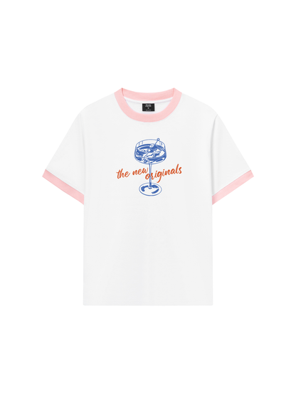 Áo Thun Ringer Relaxed Fit drink up