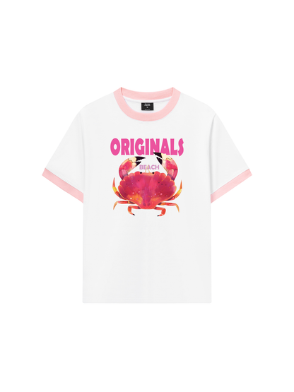 Áo Thun Ringer Relaxed Fit Summer Vibes Originals Beach