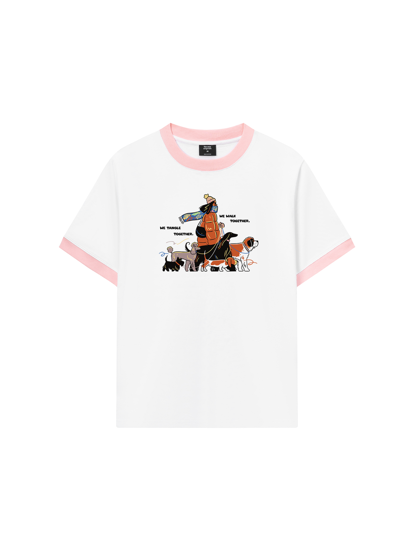 Áo Thun Ringer Relaxed Fit We Walk Together