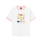 Áo Thun Ringer Relaxed Fit Animal Cute Puppy Things