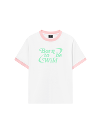 Áo Thun Ringer Relaxed Fit Born To Be Wild