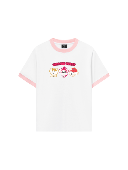 Áo Thun Ringer Relaxed Fit Animal Mood Viatmin Puppy