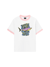 Áo Thun Ringer Relaxed Fit Ocean Beach Vibes Shark