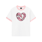 Áo Thun Ringer Relaxed Fit Meow Meow Heart