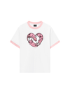 Áo Thun Ringer Relaxed Fit Meow Meow Heart