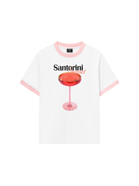 Áo Thun Ringer Relaxed Fit Fresh Santorini Sunset