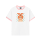 Áo Thun Ringer Relaxed Fit Animal Meow Pumpkin