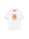 Áo Thun Ringer Relaxed Fit Animal Meow Pumpkin