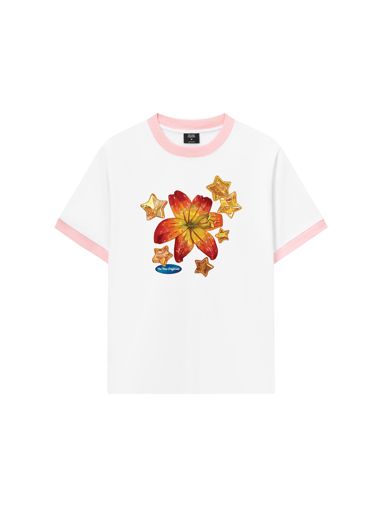 Áo Thun Ringer Relaxed Fit Blooming in the Stars